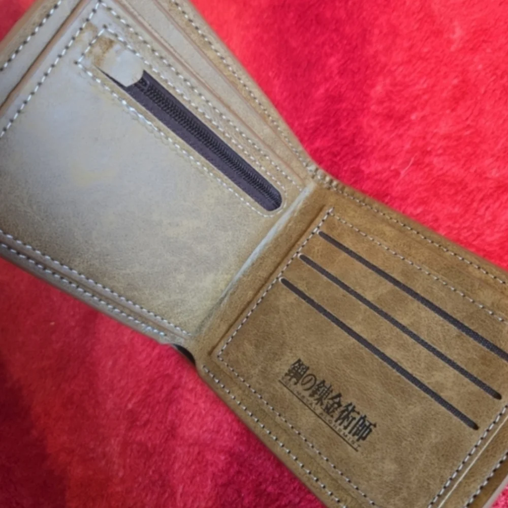 New Fullmetal Alchemist Anime Manga Leather Wallet